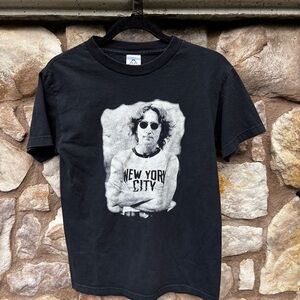 Vintage John Lennon Beatles New York City 90’s Shirt Size Small